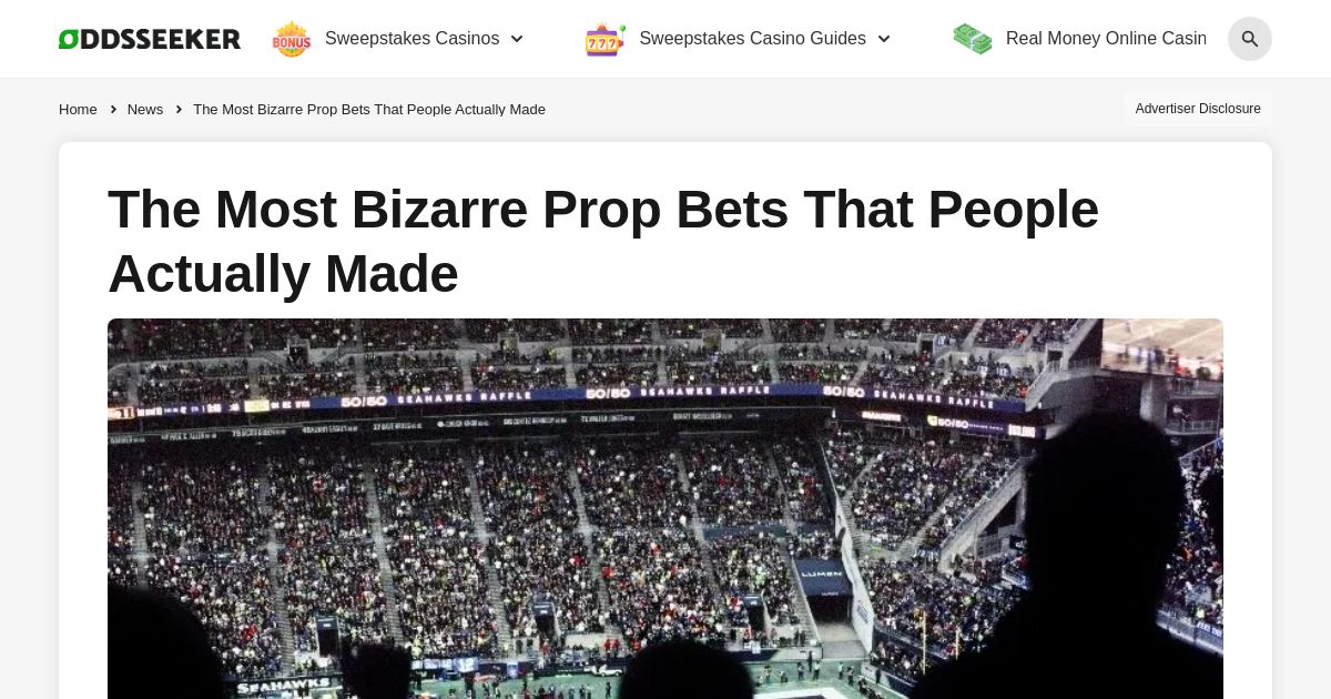 The Most Bizarre Prop Bets That People Actually Made