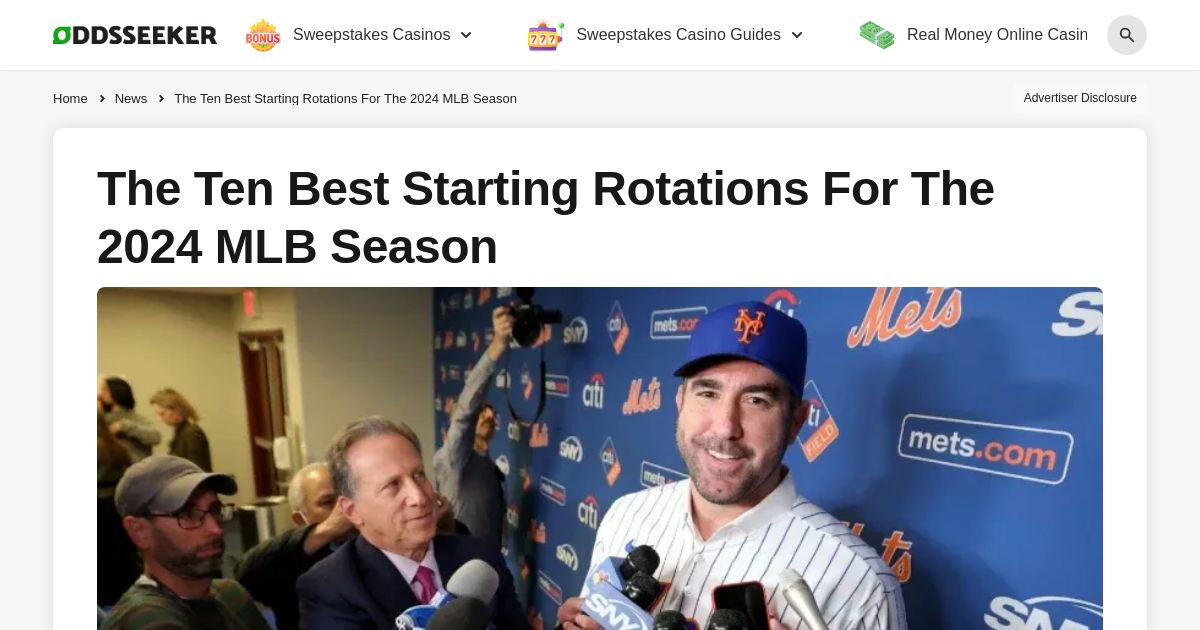 The 10 Best Starting Rotations For The 2024 MLB Season