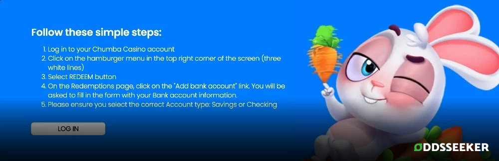 Screenshot of Chumba Casino Redemptions