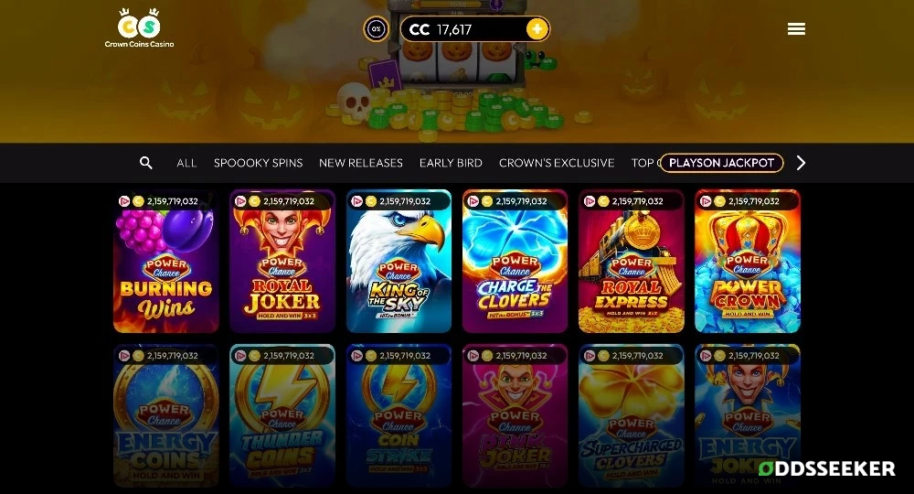 Crown Coins Casino Jackpot Games Screenshot of Crown Coins Casino Jackpot Games