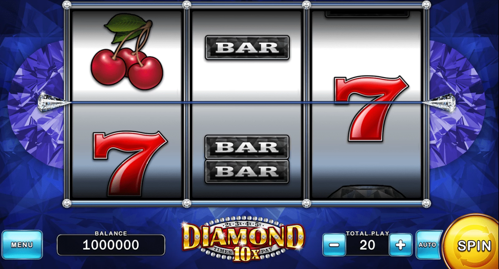 Screenshot of Diamond 10x Slot Game