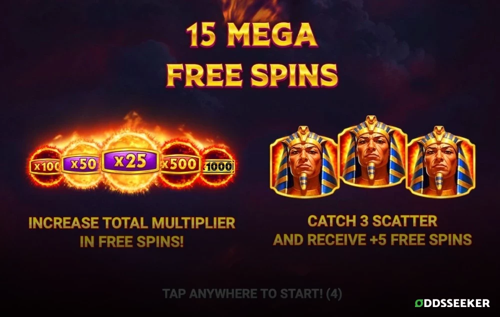 Screenshot of the Egypt Power Slot Game Bonus Features