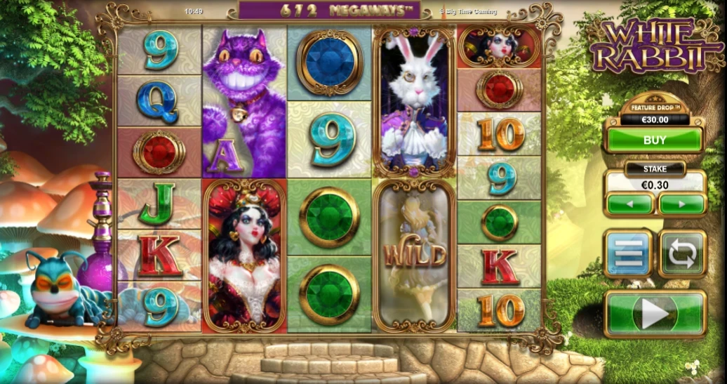 Screenshot of White Rabbit, one of the Highest RTP Real Money online Slots