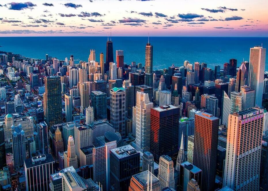 Chicago city skyline