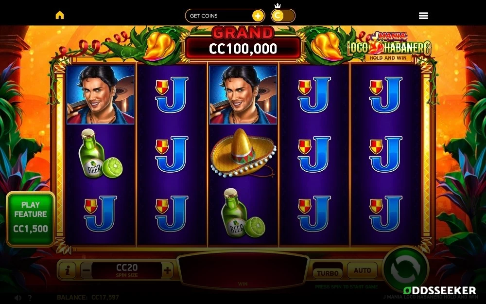Loco Habanero Slot Game Screenshot of the Loco Habanero Slot Game