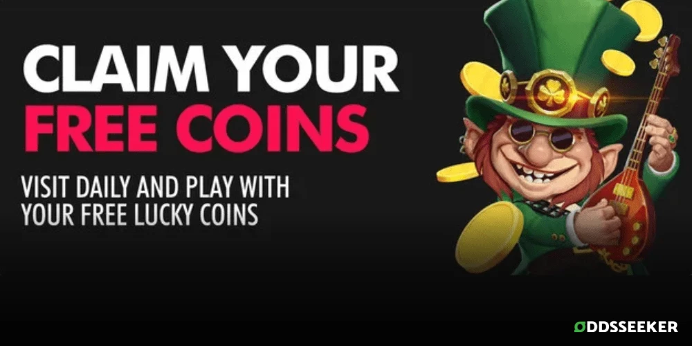 Screenshot of McLuck Casino daily login bonus banner