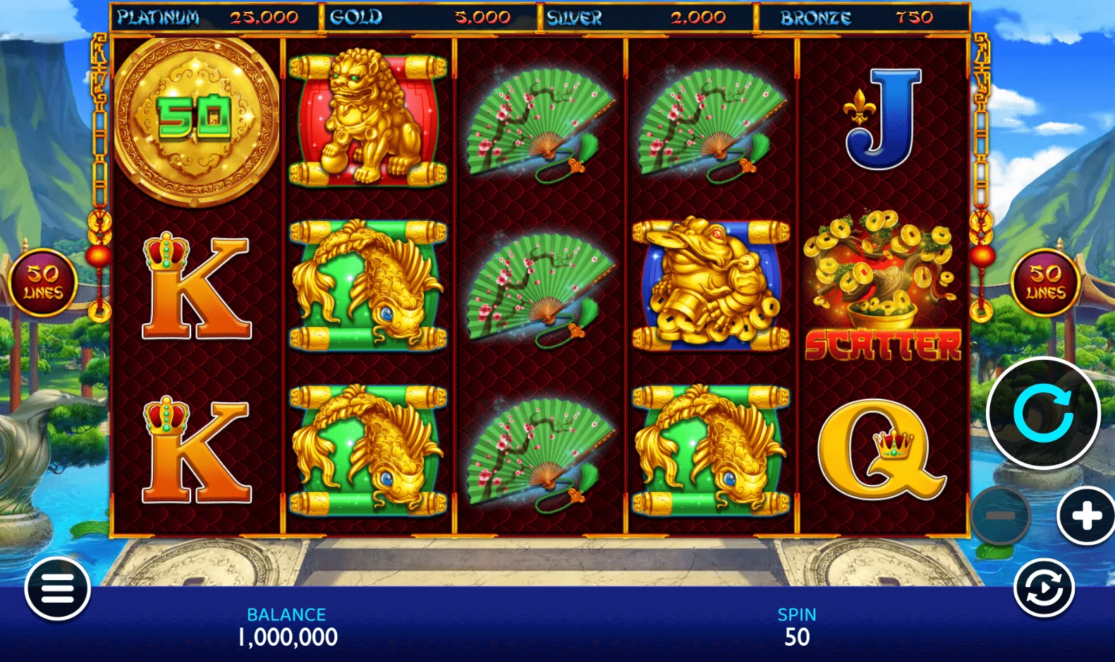 Screenshot of Qian Gun Qian Slot Game