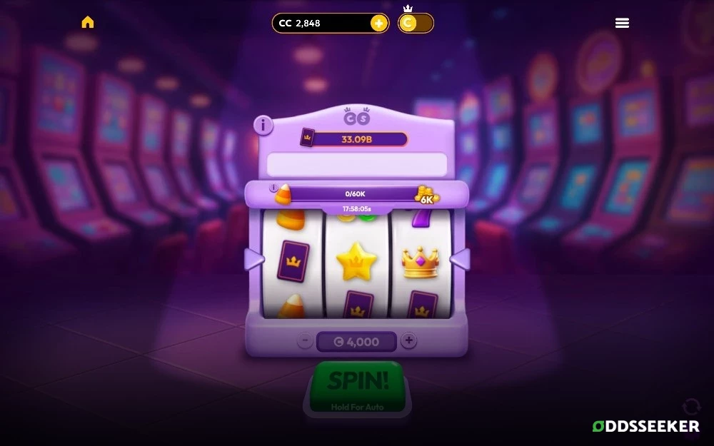Spinning Crowns Slot Game Screenshot of the Spinning Crowns Slot Game