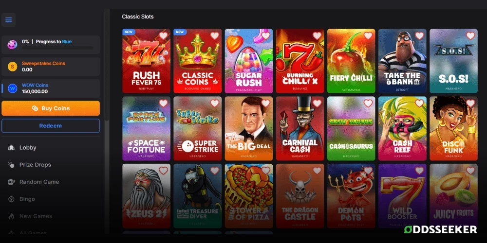 Screenshot of Wow Vegas Classic Slots