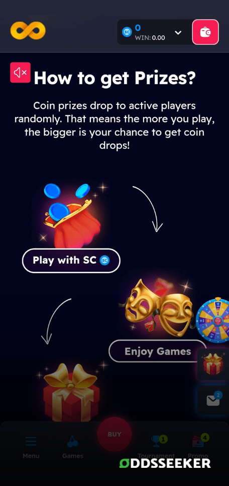 A screenshot of the mobile login page for NoLimitCoins Casino